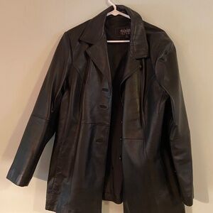 Women’s Black Leather Jacket, Wilson’s